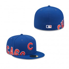 Men's Chicago Cubs Royal Sidesplit 59FIFTY Fitted Hat