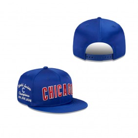 Chicago Cubs Satin Script 9FIFTY Snapback Hat