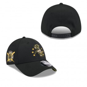 Men's Chicago White Sox Black 2024 Armed Forces Day 9FORTY Adjustable Hat