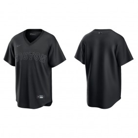 Men's Chicago White Sox Black Pitch Black Fashion Replica Jersey