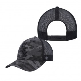 Men's Chicago White Sox Camo Charcoal Tonal Trucker Snapback Hat