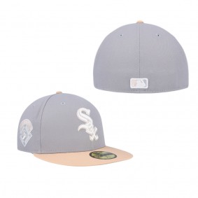 Men's Chicago White Sox Gray Peach 1950 All-Star Game Purple Undervisor 59FIFTY Fitted Hat