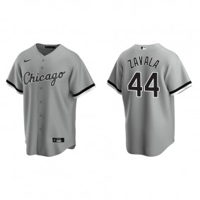 Men's Seby Zavala Chicago White Sox Gray Replica Jersey