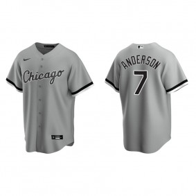 Men's Tim Anderson Chicago White Sox Gray Replica Jersey