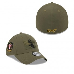 Men's Chicago White Sox Green 2023 Armed Forces Day 39THIRTY Flex Hat