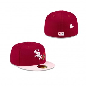 Chicago White Sox Just Caps Rose Flower 59FIFTY Fitted Hat
