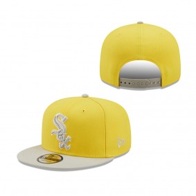 Chicago White Sox New Era Spring Two-Tone 9FIFTY Snapback Hat Yellow Gray