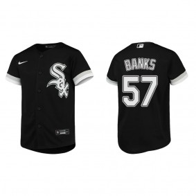 Youth Chicago White Sox Tanner Banks Black Replica Alternate Jersey