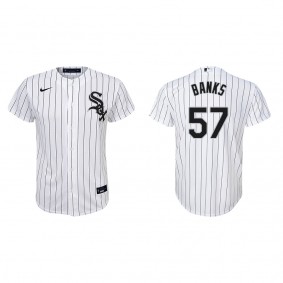 Youth Chicago White Sox Tanner Banks White Replica Home Jersey