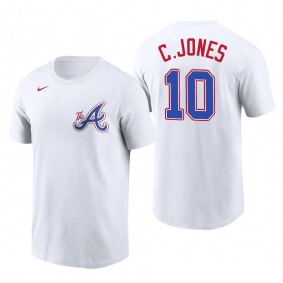 Chipper Jones Atlanta Braves White 2023 City Connect Name & Number T-Shirt