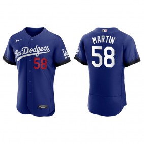Dodgers Chris Martin Royal City Connect Authentic Jersey