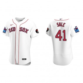Chris Sale Boston Red Sox White 2022 Little League Classic Authentic Jersey
