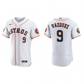 Christian Vazquez Houston Astros White 2022 World Series Home Authentic Jersey