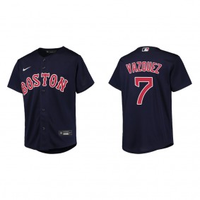 Christian Vazquez Youth Boston Red Sox Navy Replica Jersey
