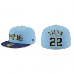 Christian Yelich Brewers City Connect 59FIFTY Fitted Hat