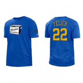 Christian Yelich Brewers Royal City Connect T-Shirt