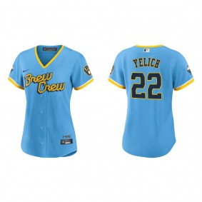 Christian Yelich Women's Brewers City Connect Replica Jersey
