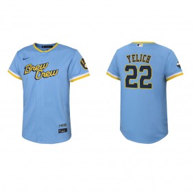 Christian Yelich Youth Brewers City Connect Replica Jersey