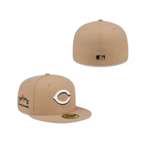Cincinnati Reds Camel 59FIFTY Fitted Hat