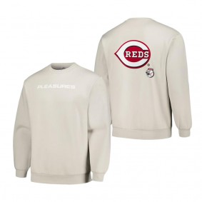 Men's Cincinnati Reds Gray Ballpark Pullover Sweatshirt