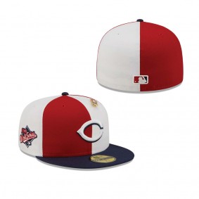 Cincinnati Reds Pinwheel Americana Red 59FIFTY Fitted Hat