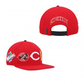 Men's Cincinnati Reds Pro Standard Red Double City Pink Undervisor Snapback Hat
