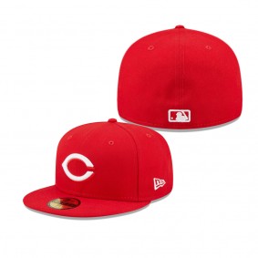 Men's Cincinnati Reds Red Logo 59FIFTY Fitted Hat