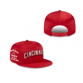 Cincinnati Reds Satin Script 9FIFTY Snapback Hat