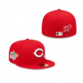 Cincinnati Reds Team Heart 59FIFTY Fitted Hat