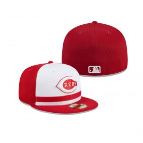 Men's Cincinnati Reds White 2024 Batting Practice 59FIFTY Fitted Hat
