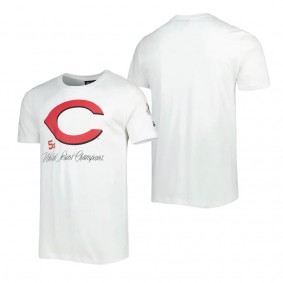 Men's Cincinnati Reds White Historical Championship T-Shirt