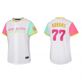 CJ Abrams Youth San Diego Padres White 2022 City Connect Replica Jersey