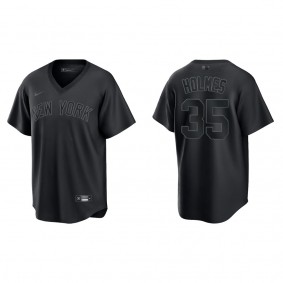 Clay Holmes New York Yankees Black Pitch Black Fashion Replica Jersey