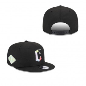 Cleveland Guardians Colorpack Black 9FIFTY Snapback Hat