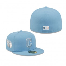 Men's Cleveland Guardians Light Blue 59FIFTY Fitted Hat