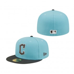 Men's Cleveland Guardians Light Blue Charcoal Two-Tone Color Pack 59FIFTY Fitted Hat
