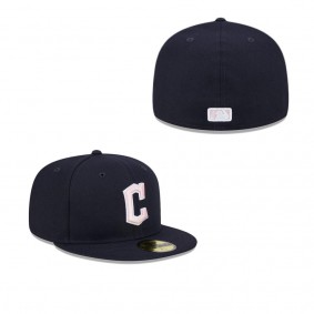 Men's Cleveland Guardians Navy 2024 Mother's Day On-Field 59FIFTY Fitted Hat