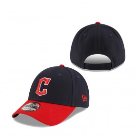 Men's Cleveland Guardians New Era Navy Red Home Team The League 9FORTY Adjustable Hat