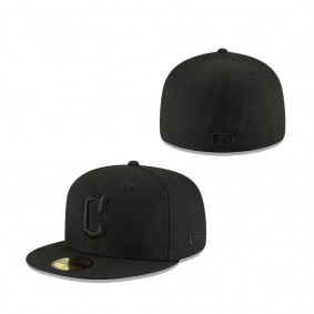 Cleveland Guardians New Era 59FIFTY Fitted Hat - Black White