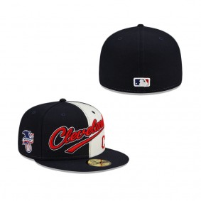 Cleveland Indians Split Front 59FIFTY Fitted Hat