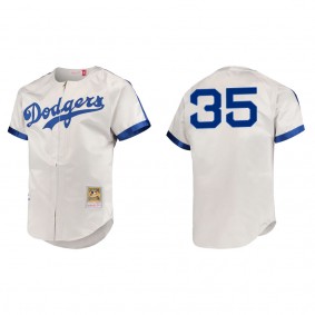 Cody Bellinger Men's Brooklyn Dodgers Jackie Robinson Mitchell & Ness Gray Cooperstown Collection Authentic Jersey