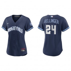 Cody Bellinger Women's Chicago Cubs Javier Baez Nike Navy City Connect Replica Jersey