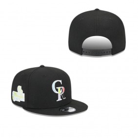 Colorado Rockies Colorpack Black 9FIFTY Snapback Hat