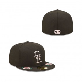 Colorado Rockies Double Roses Fitted Hat