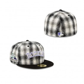 Just Caps Plaid Colorado Rockies 59Fifty Fitted Hat