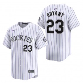 Men's Colorado Rockies Kris Bryant White Home Limited Player Jersey
