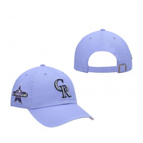Men's Colorado Rockies '47 Lavender 2021 MLB All Star Game Double Under Clean Up Adjustable Hat