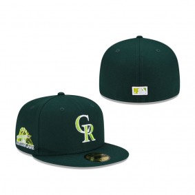 Colorado Rockies New Era 1998 MLB All-Star Game Color Fam Lime Undervisor 59FIFTY Fitted Hat Green