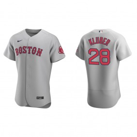 Corey Kluber Men's Boston Red Sox Nike Gray Road Authentic Jersey