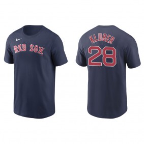 Corey Kluber Men's Boston Red Sox Mookie Betts Nike Navy Name & Number T-Shirt